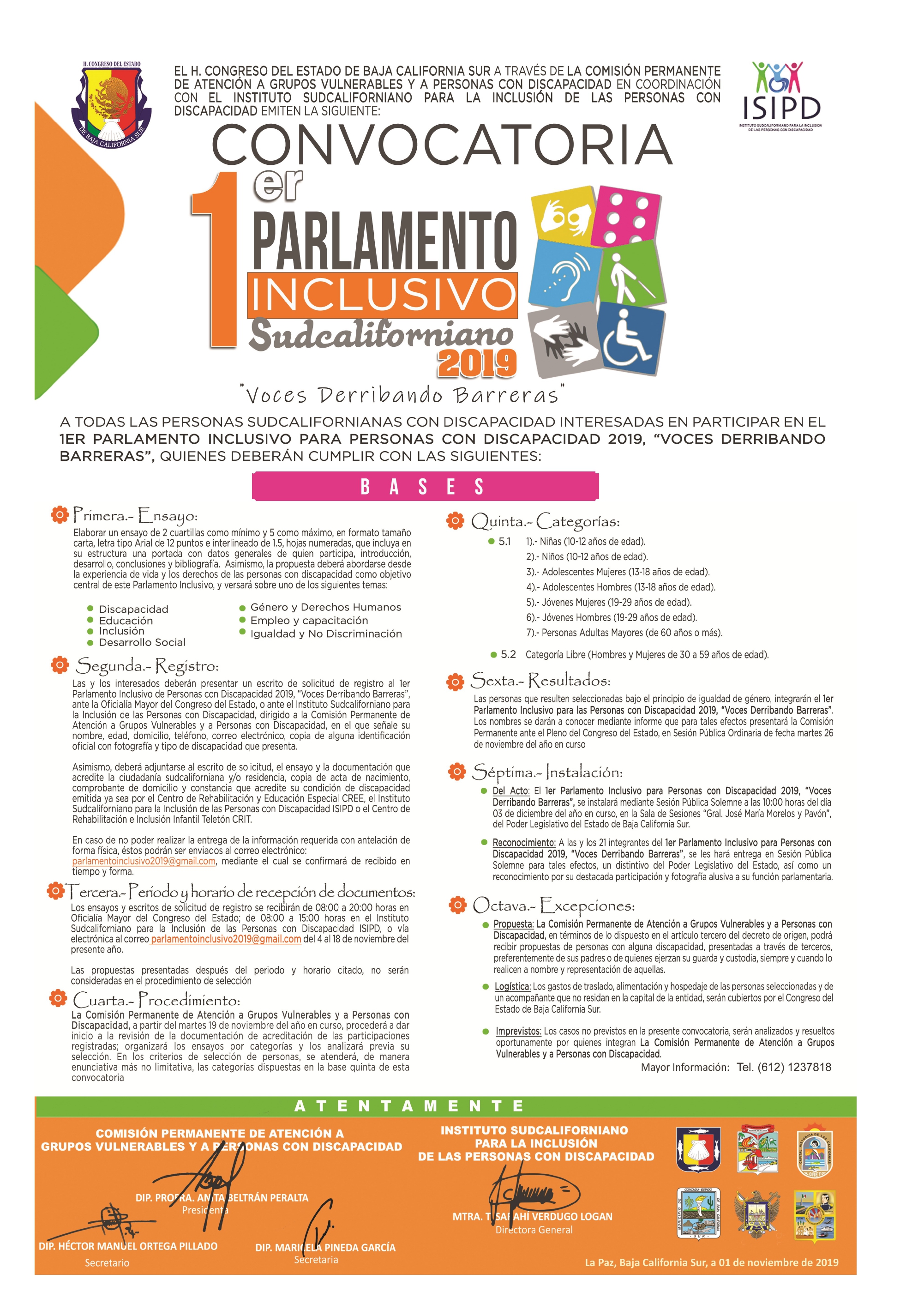 convocatoria parlamento inclusivo