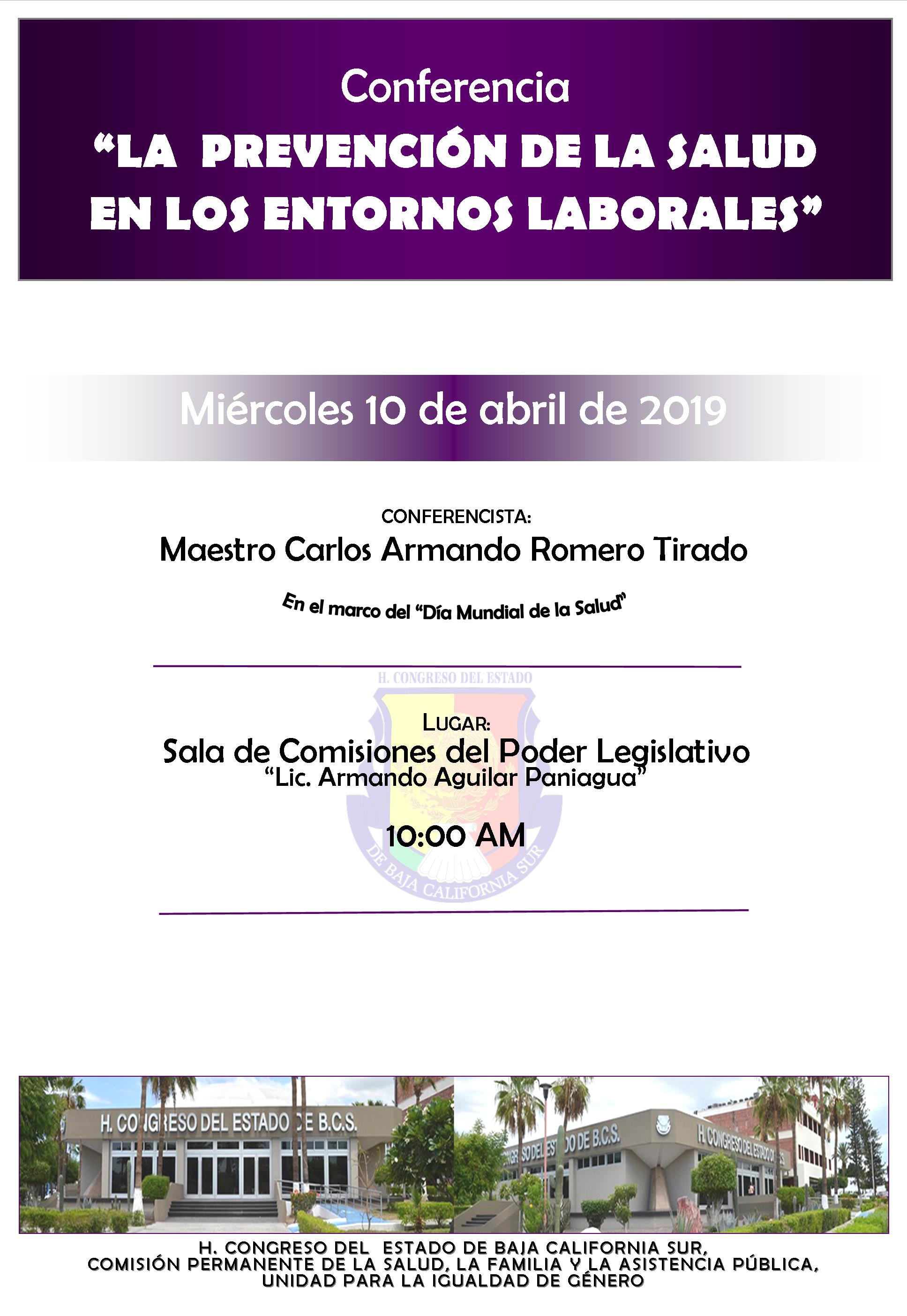 CONFERENCIA SALUD ABRIL 2019