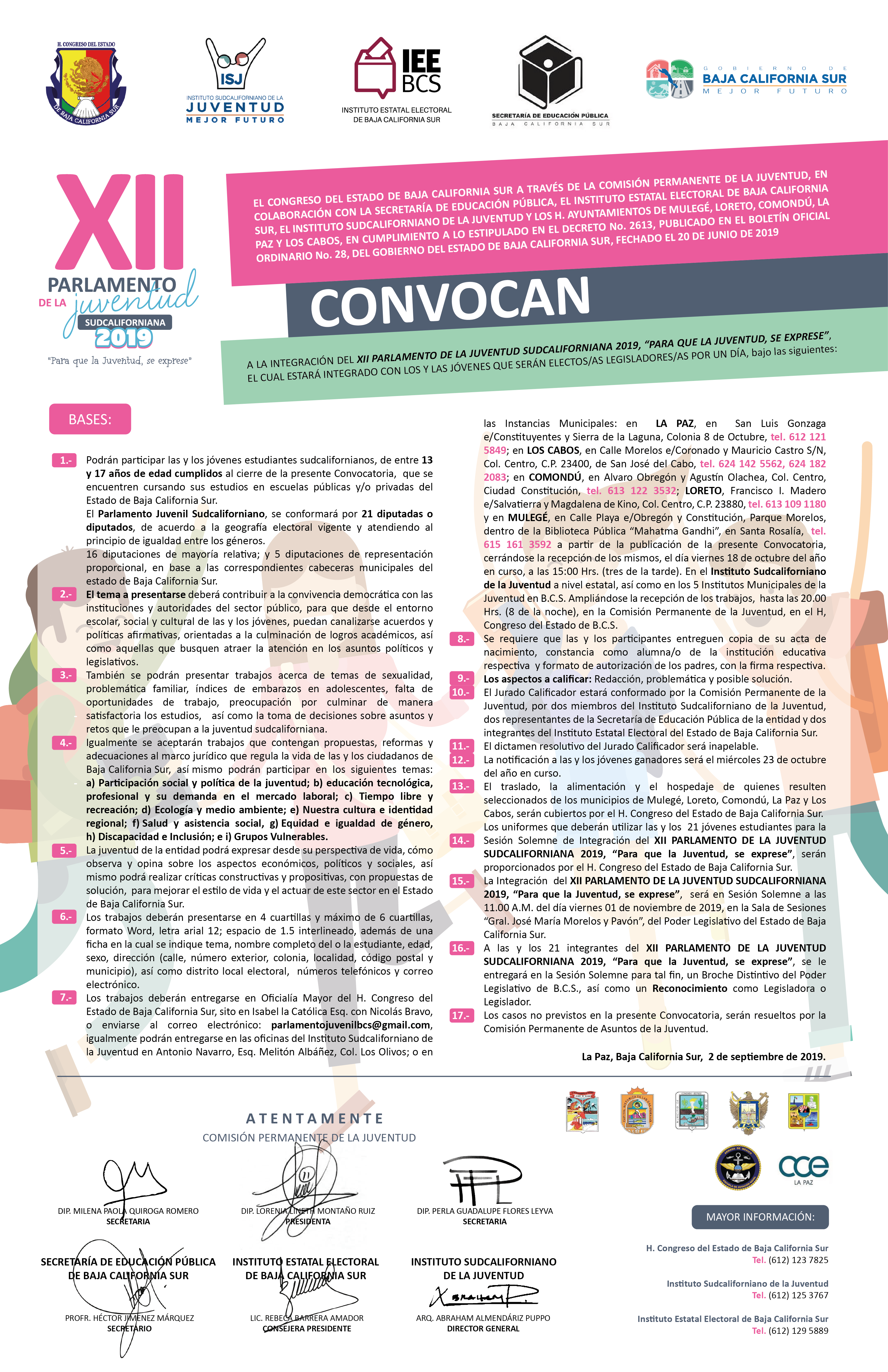 convocatoria parlamento juventud