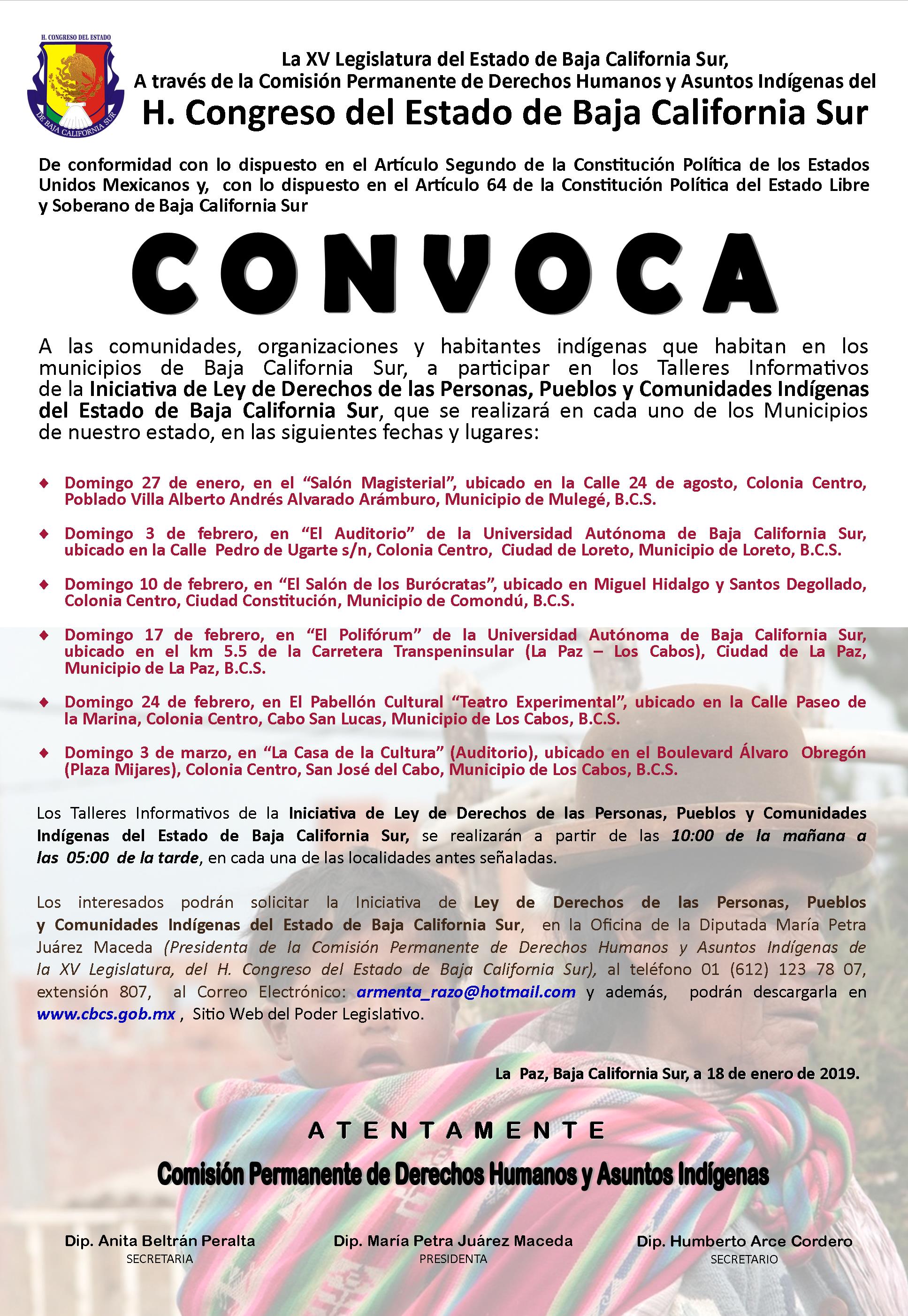 ConvocatoriaConsultaLeyPueblosIndigenas