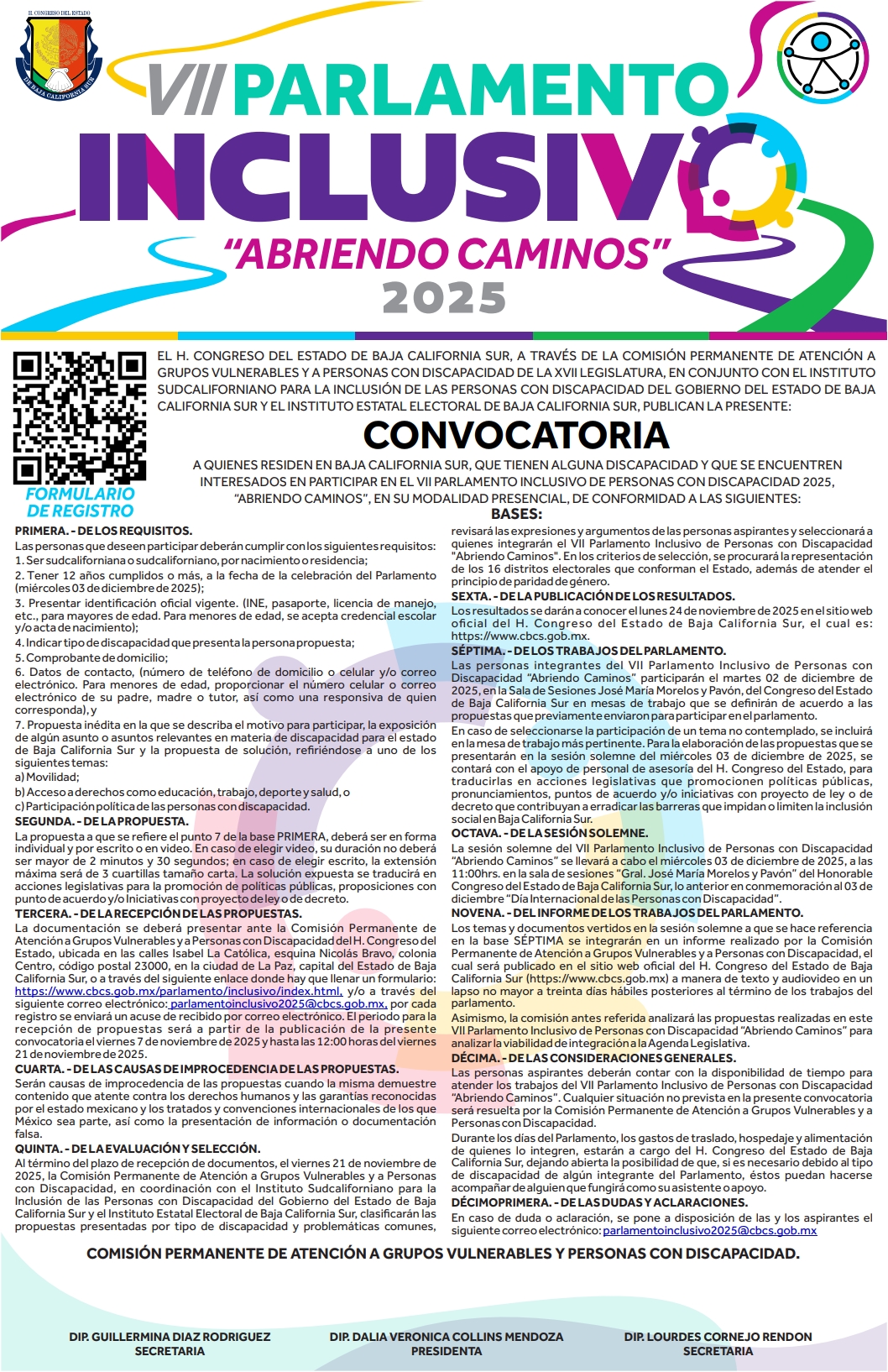 vii parlamento inclusivo 2025