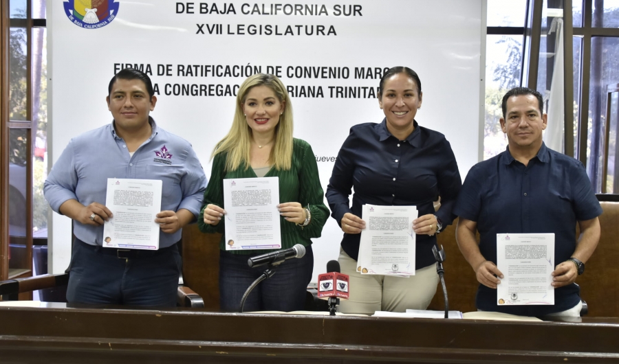 Firman legisladoras convenio con la Congregación “Mariana Trinitaria\